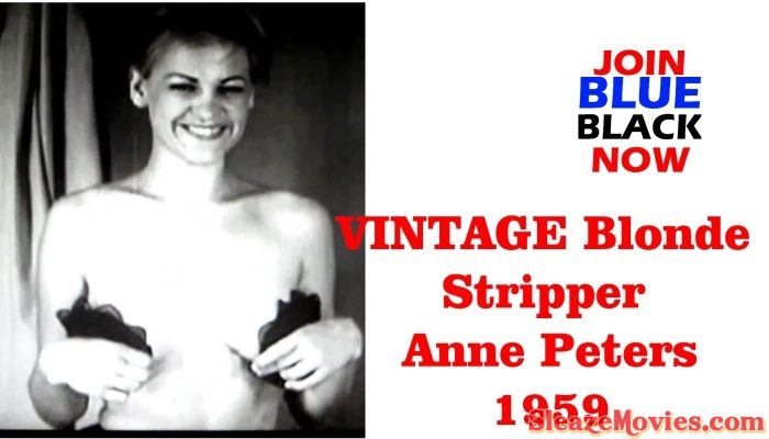 VINTAGE Blonde Stripper Anne Peters -1959